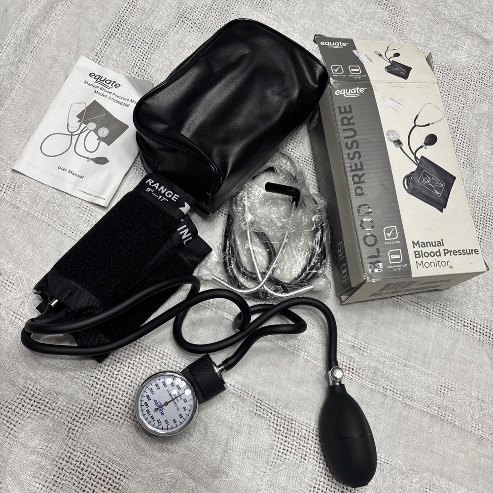 Equate Manual Blood Pressure Monitor With Accessories Bag